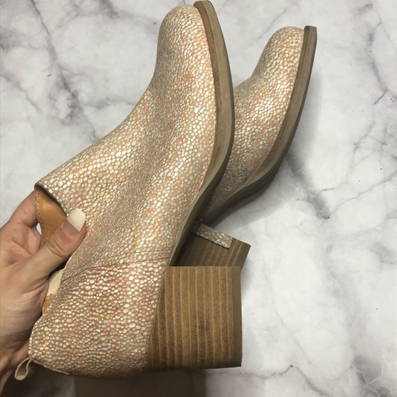 Cooperative women’s ankle boots leather wood heel - Picture 13 of 14